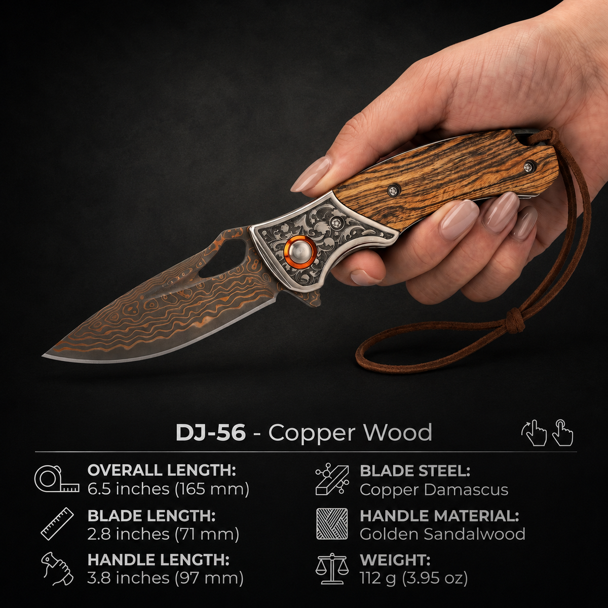 DJ-56 Copper Damascus
