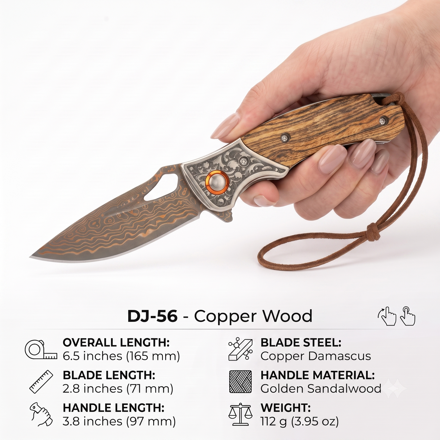 DJ-56 Copper Damascus