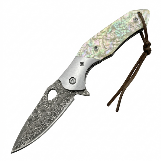 White Shell Damascus -（ DJ-43 ）