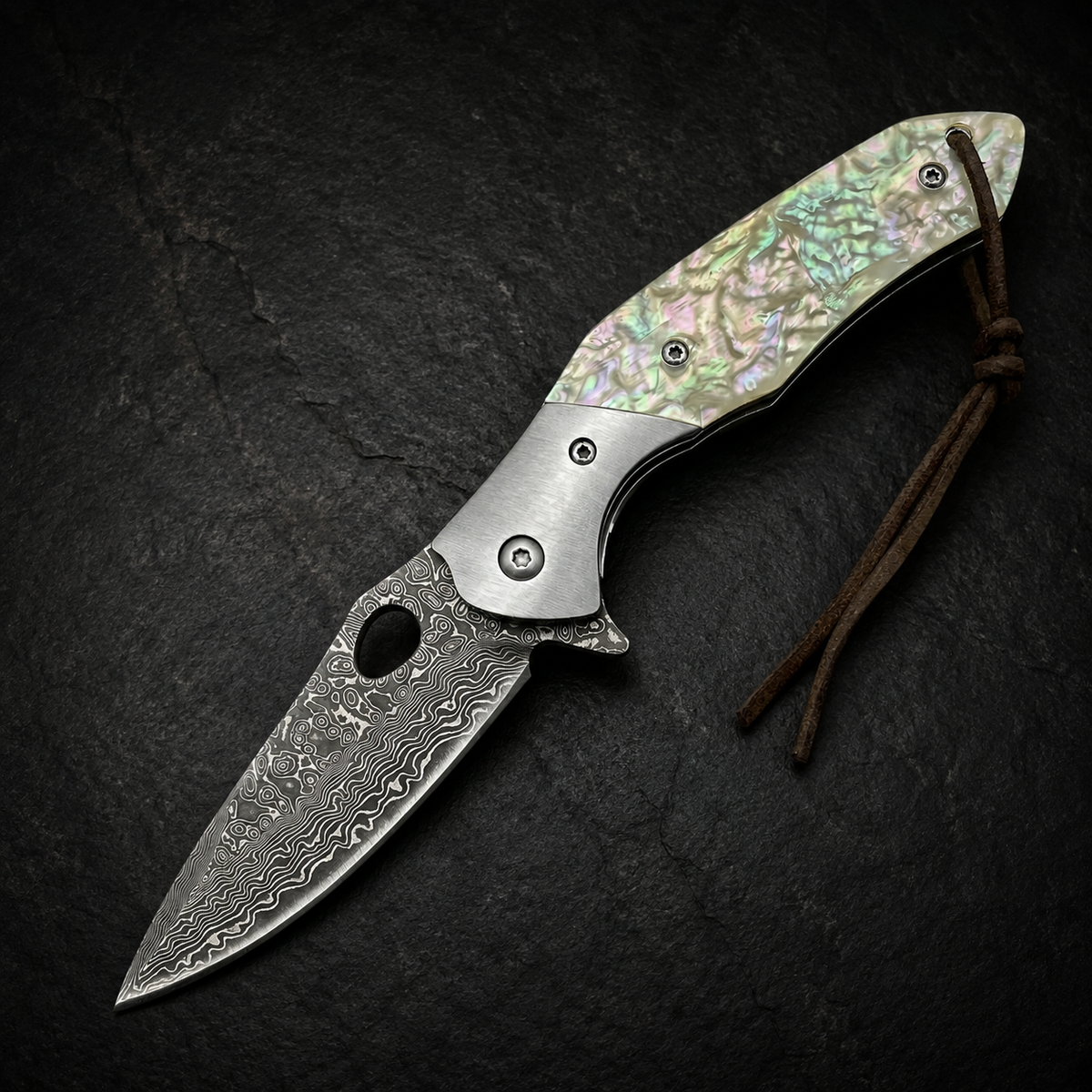 White Shell Damascus -（ DJ-43 ）